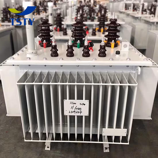 50 200 300 315 500 kVA 11 33 Kv 0.4kv Transformador de distribución de energía sumergido lleno de aceite eléctrico trifásico 3 reductor de alto voltaje